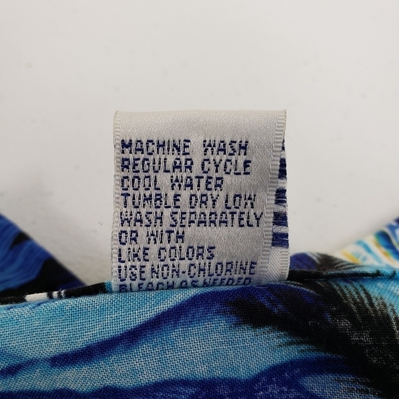 Jamaica Hawaiian Shirt Floral Palm Trees Button Up Mens Size 3X - Picture 6 of 7